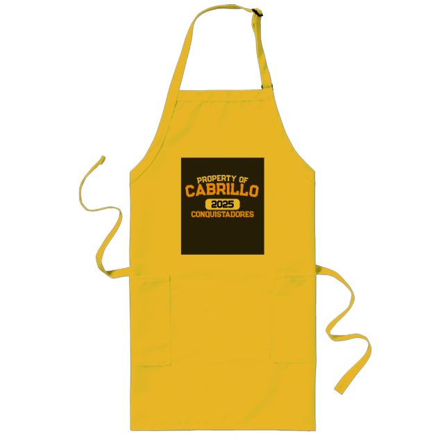 Cabrillo Library Hoodie Long Apron (Front)