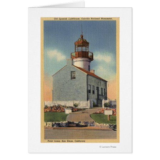 Cabrillo Nat'l Monument, Point Loma Lighthouse Cards (Front)
