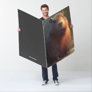 CABYBARA FUNNY PUN HIGE BIRTHDAY CARD