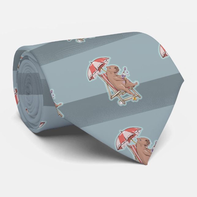 CABYBARA HOLIDAY NECK TIE (Rolled)