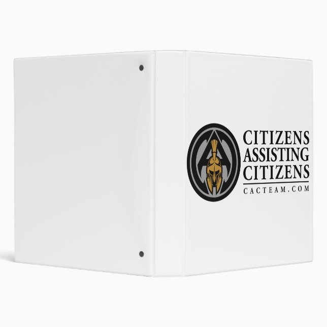 CAC White Avery Signature 1" Binder (Background)