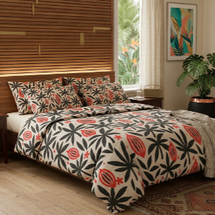 Cacao Pods tropical chocolate Duvet Cover