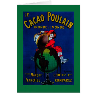 Cacao Poulain Vintage PosterEurope Cards