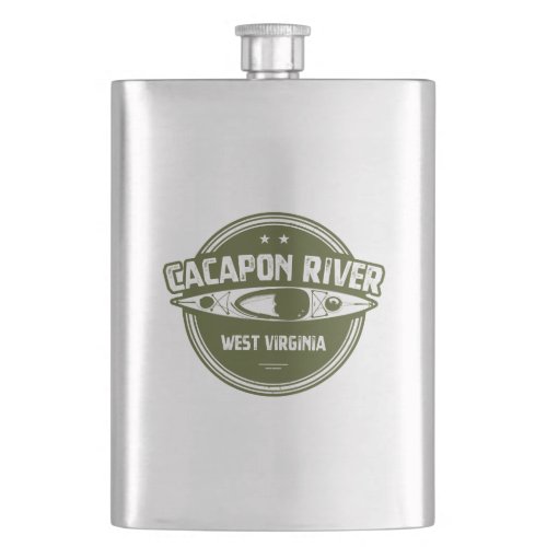 Cacapon River West Virginia Flask