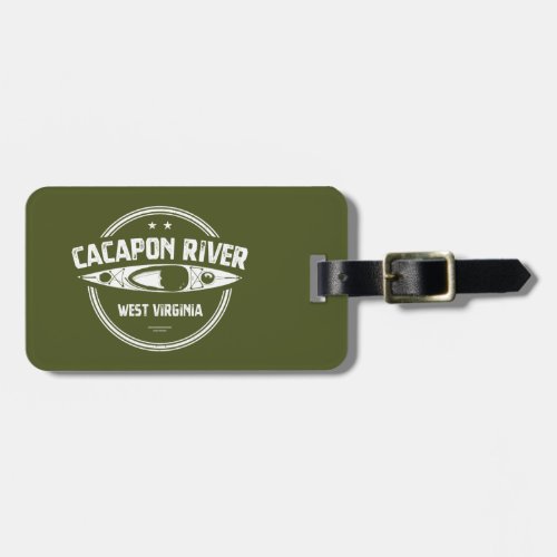 Cacapon River West Virginia Luggage Tag