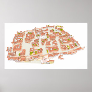 Caceres Spain. Medieval city Poster