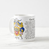 Caceres, the Origin, the Meaning and the Crest Coffee Mug (Front Left)