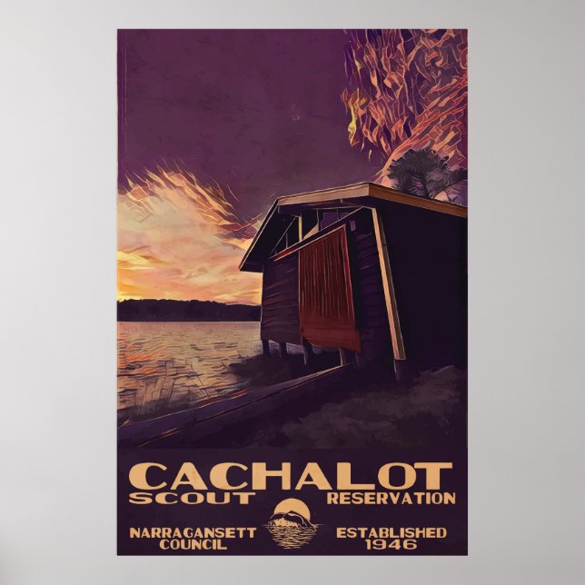 Cachalot Large WPA-Style Poster (Front)