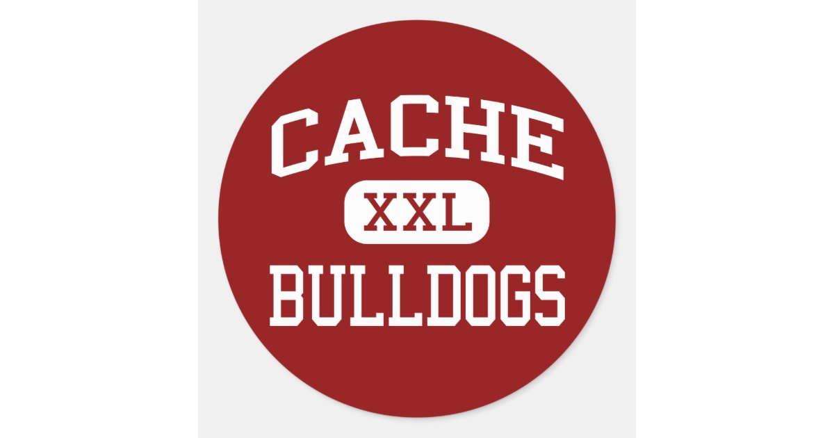 Cache - Bulldogs - High School - Cache Oklahoma Classic Round Sticker ...