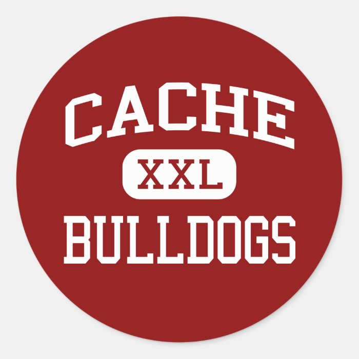 Cache   Bulldogs   High School   Cache Oklahoma Round Sticker