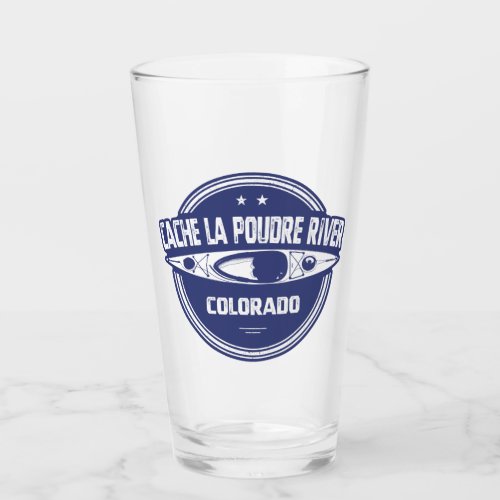 Cache la Poudre River Colorado Kayaking Glass