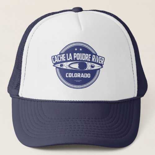 Cache la Poudre River Colorado Kayaking Trucker Hat