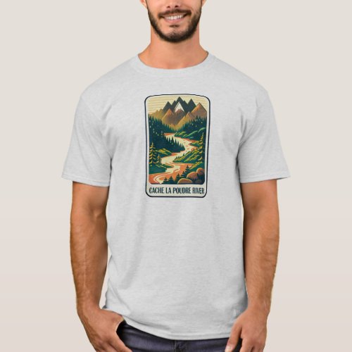 Cache la Poudre River Colors T_Shirt