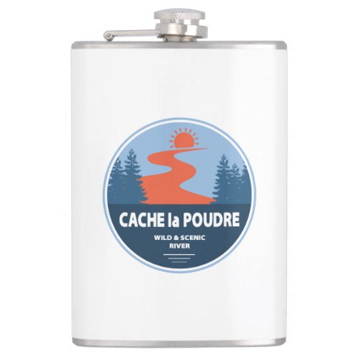 Cache la Poudre Wild And Scenic River Flask