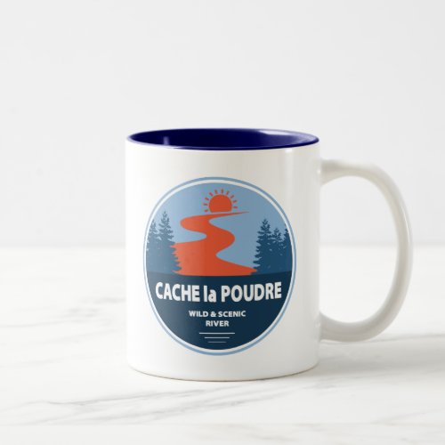 Cache la Poudre Wild And Scenic River Two_Tone Coffee Mug