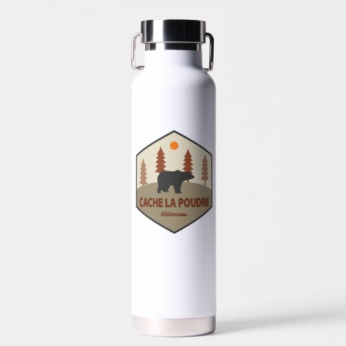 Cache La Poudre Wilderness Colorado Bear Water Bottle