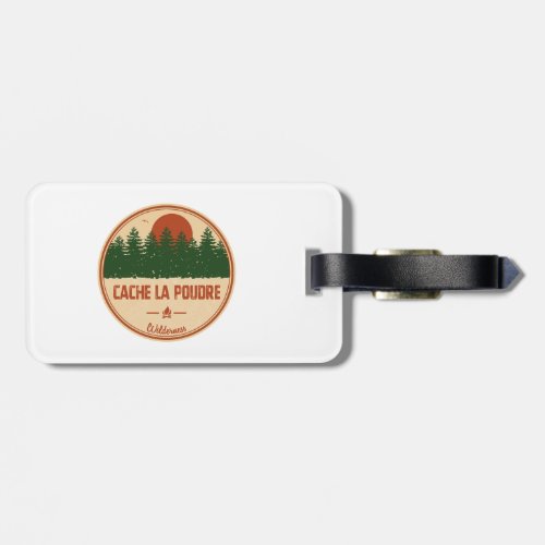 Cache La Poudre Wilderness Colorado Luggage Tag