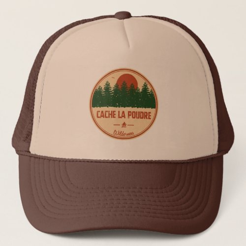 Cache La Poudre Wilderness Colorado Trucker Hat