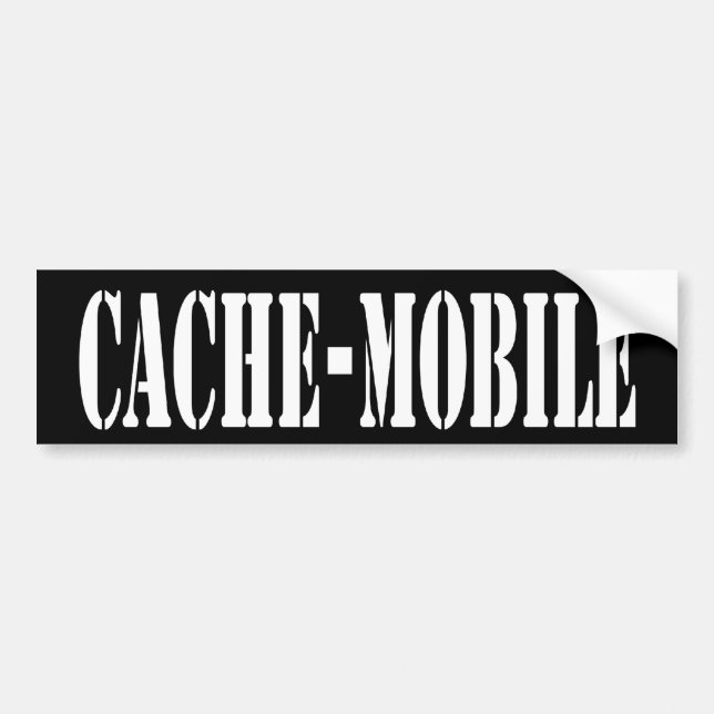 Cache-Mobile bumper Sticker (Front)
