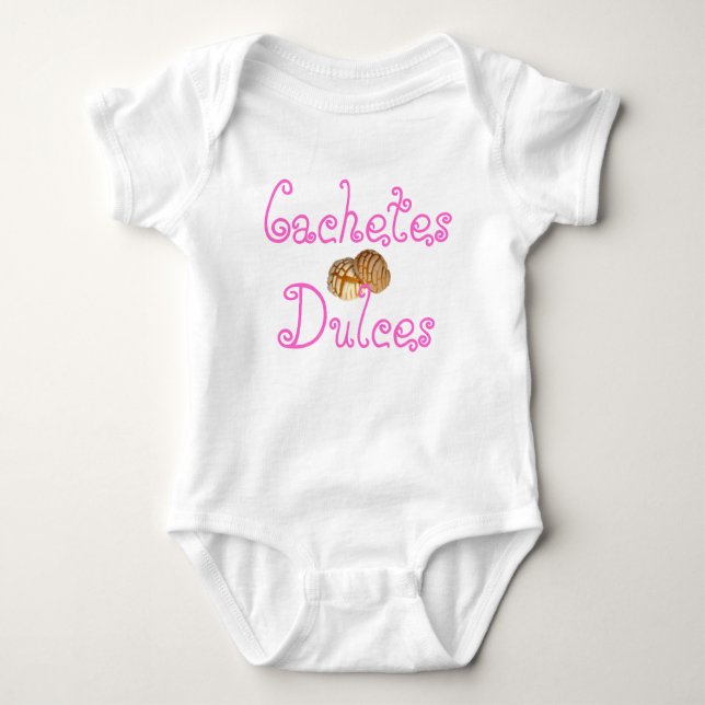 Cachetes Dulces (Sweet Cheeks - Pan Dulce) Baby Bodysuit (Front)