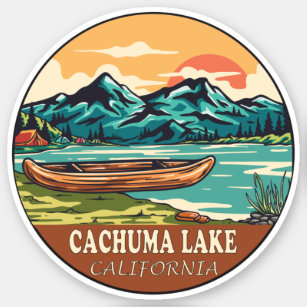 Cachuma Lake California Boating Fishing Emblem Sticker