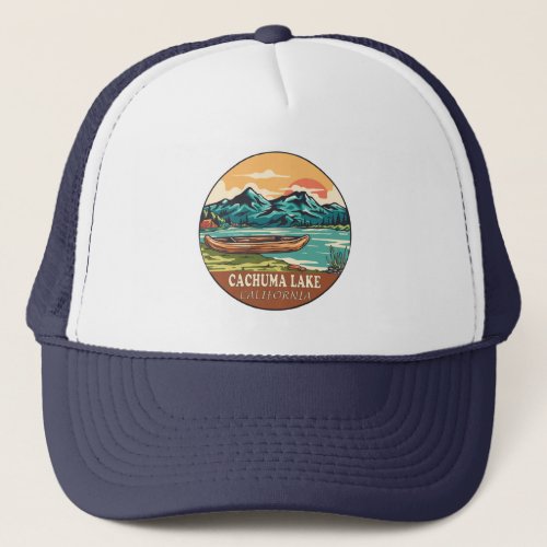 Cachuma Lake California Boating Fishing Emblem Trucker Hat