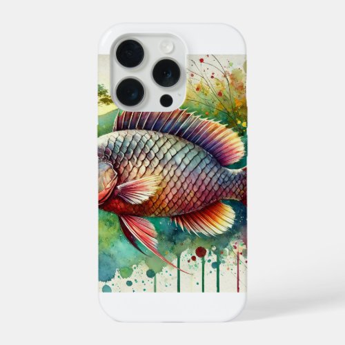 Cacique Fish 190624AREF111 _ Watercolor iPhone 15 Pro Case