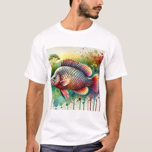 Cacique Fish 190624AREF111 _ Watercolor T_Shirt