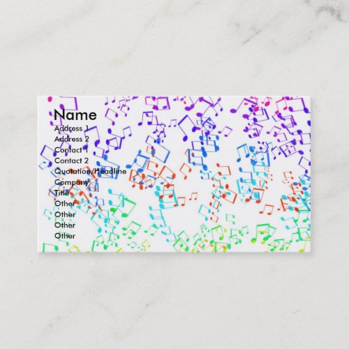 Cacaphony Business Cards
