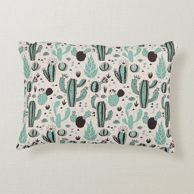 Cacti Accent Pillow (Back)