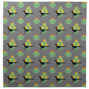 Cacti And Roadrunners Cloth Napkin