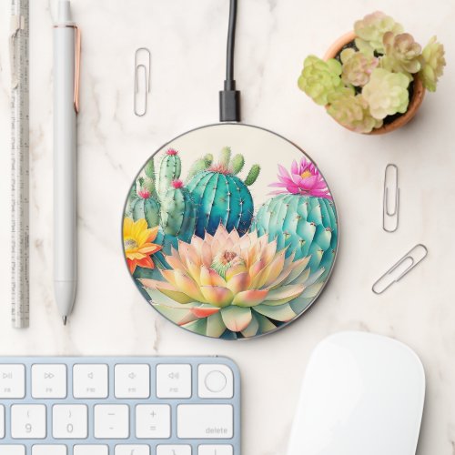 Cacti And Succulent Wireless Charger