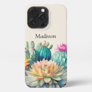 Cacti And Succulent With Name iPhone 13 Pro Case