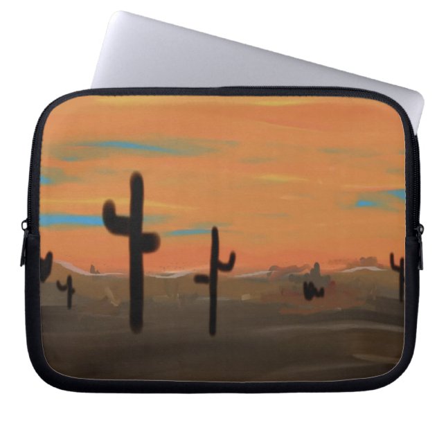 Cacti Art Laptop Sleeve (Front)