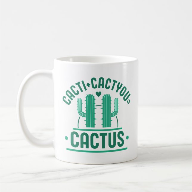 Cacti Cactyou Cactus Coffee Mug (Left)