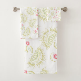 Cacti flowers Bath set