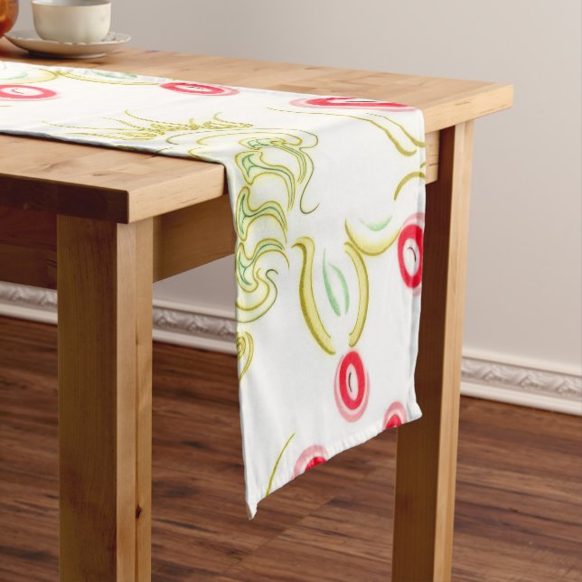 Cacti flowers short table runner (In Situ)