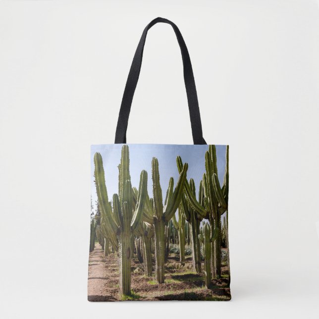 Cacti garden, tropical desert landscape. tote bag (Front)