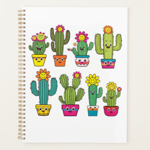 Cacti lovers cute ones planner