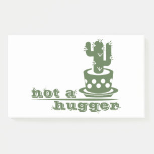 Cacti Not a hugger cactus funny saying Post-it Notes