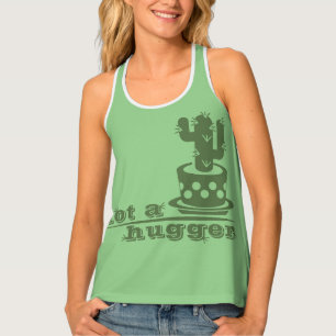 Cacti Not a hugger cactus funny saying Tank Top