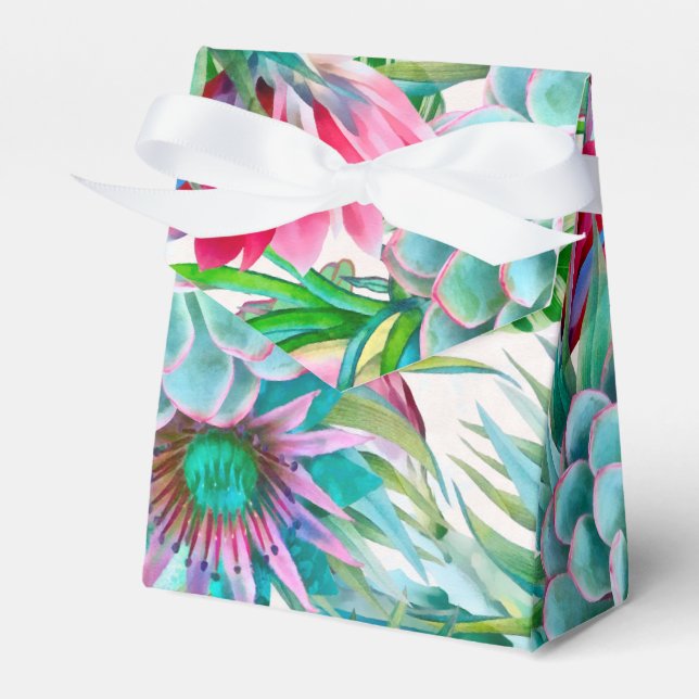 Cacti Pattern Favor Boxes (Front Side)