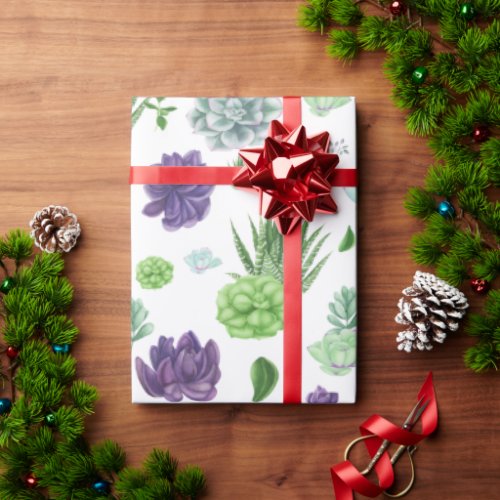 Cacti Pattern  Wrapping Paper