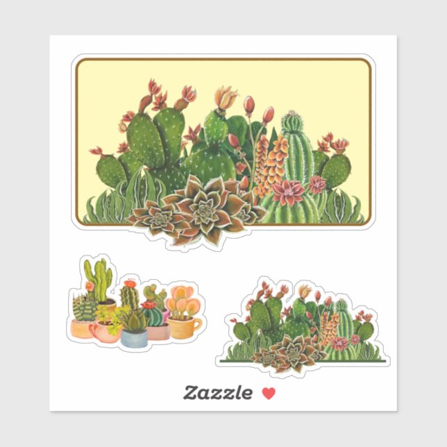 Cacti Specialty  Sticker (Sheet)