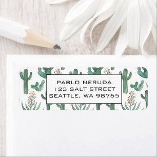 Cacti & Succulents Desert CUSTOM Mailing Address Label