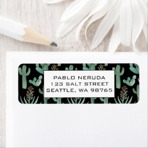 Cacti & Succulents Desert CUSTOM Mailing Address   Label