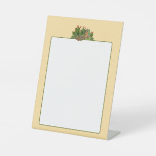 Cacti & Succulents pattern Pedestal Sign