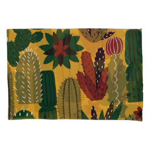 Cacti & Succulents: Vintage Pillow Case
