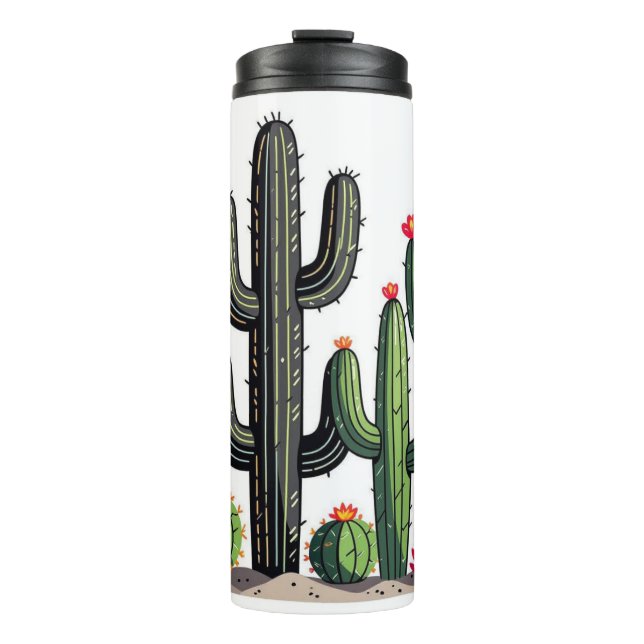 Cacti Thermal Tumbler (Front)