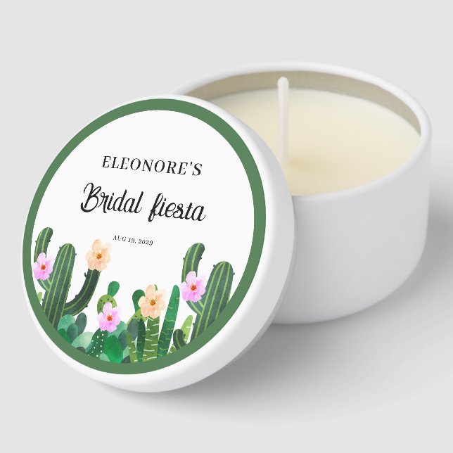 Cacti Wedding Mini Candle Favors (Corner)